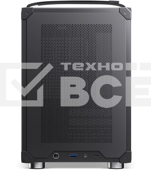 Компьютерный корпус JONSBO C6-ITX Black ITX без БП, боковая панель из закаленного стекла, mini-ITX, черный