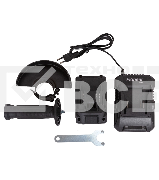 Угловая шлифовальная машина аккумуляторная Pioneer AG-E20V-125-01B