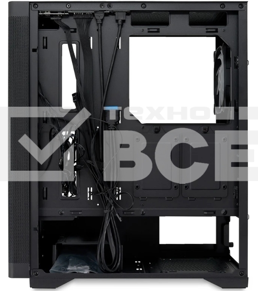 Компьютерный корпус HSPD M520, Mesh Mid Tower, черный, slide TG, 0.45 SPCC, 4x120мм ARGb ATX, mATX, mITX 160/330/184мм 2x2.5