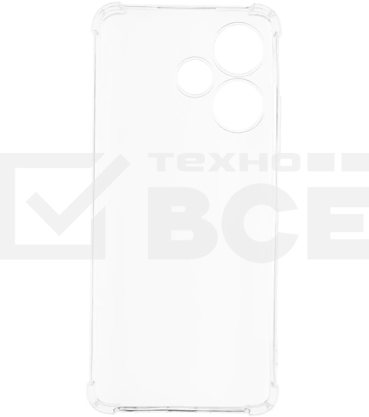 Чехол (клип-кейс) BoraSCO для Infinix Hot 30 Bumper Case прозрачный (72317)
