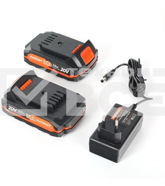 Дрель-шуруповерт аккумуляторная Patriot BR 203UES, Аккумуляторная, 20В, 2 АКБ, Кейс