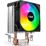 Кулер для процессора CBR CBR-CC-2115-RGB-PWM Al+Cu, 2 heat pipes, Socket 775/1155/1156/1150/1151/1200/1700/940/AM2/АМ2+/АМ3/AM3+/FM1/FM2/AM4/AM5, TDP 115W, 90mm Fan, 2600RPM, HB, RGB, PWM, 32db, фото5