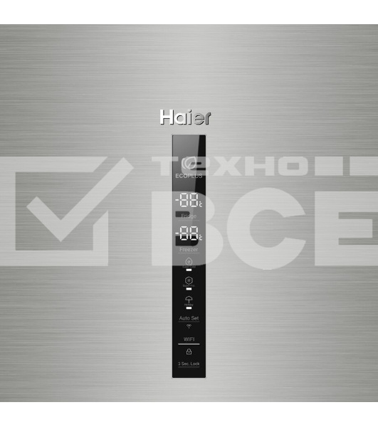 Холодильник Haier C2F637CFMVU1 серебристый двухкамерный 278/108л морозилка снизу, No Frost