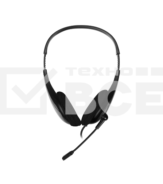 Гарнитура CBR CHP 353M Black, проводная стерео, микрофон с шумоподавл., USB, регул. оголовья, длина кабеля 2,2 м, цвет чёрный