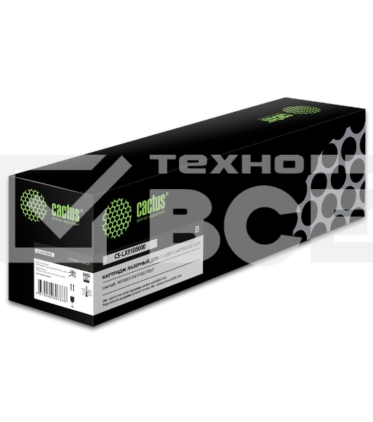 Картридж лазерный Cactus CS-LX51B5000 (51B5000) черный (2500 стр.) для Lexmark MS/MX317/417/S517