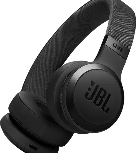 Беспроводные/проводные наушники JBL Live 670NC черный, накладные, Bluetooth + проводной, адаптивное шумоподавление, быстрая зарядка