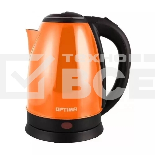 Чайник электрический OPTIMA EK-1808SS 1.8 л, 1800 Вт, оранжевый