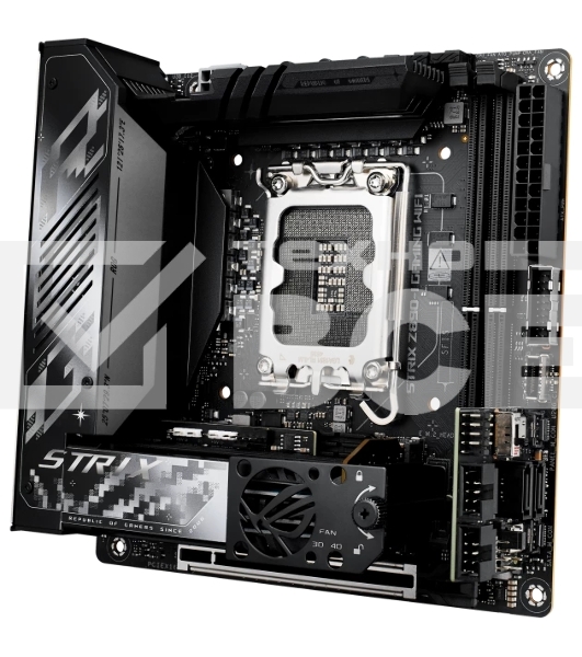 Материнская плата ASUS ROG STRIX Z890-I GAMING WIFI, LGA1851, Intel Z890, 2xDDR5, 2xSATA, 2xM.2, 1xPCI-E 5.0 x16, 1xHDMI, 2xThunderbolt 4, 1x2.5Gb LAN, 9xUSB-A, 1xUSB-C, 5.1, Mini-ITX