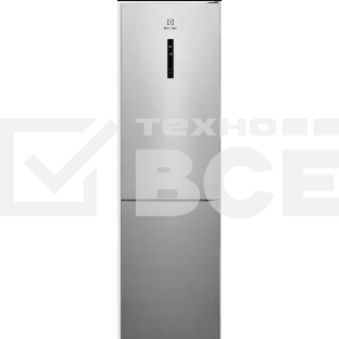 Холодильник Electrolux LNT7ME36X3 нержавеющая сталь двухкамерный 266/101л, морозилка снизу No Frost