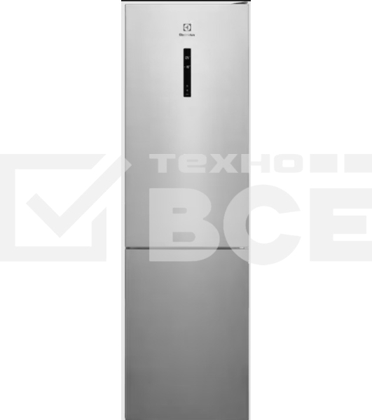 Холодильник Electrolux LNT7ME36X3 нержавеющая сталь двухкамерный 266/101л, морозилка снизу No Frost