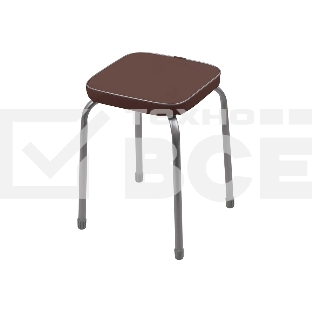Табурет НИКА Фабрик-3 ТФ03/К коричневый,квадрат,32х32 см