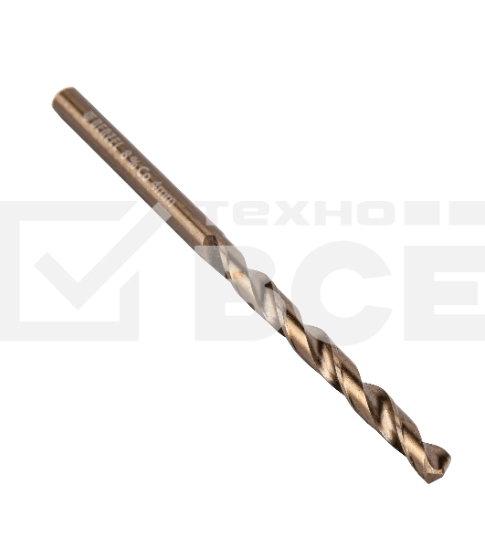 Сверло по металлу Denzel 4 мм, HSS Co-8%