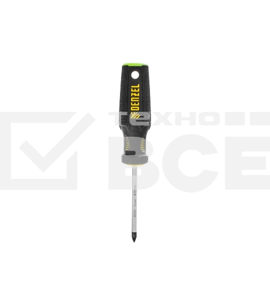 Отвертка Denzel PZ1x75 мм, S2, 3к рукоятка