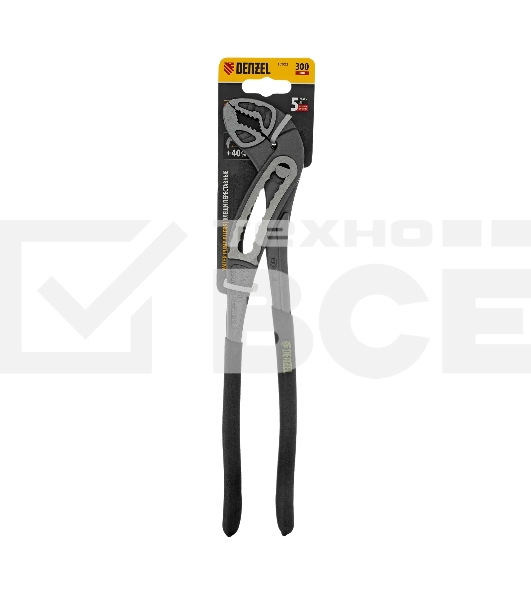 Клещи переставные Denzel обливные рукоятки, 300 мм