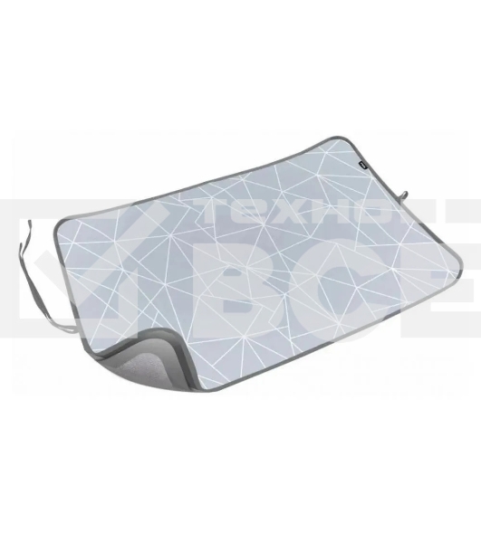 Коврик для глажки белья малый NIKA КГМ/3, принт: с линиями на сером