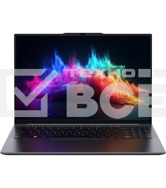 Ноутбук CHUWI CoreBook Plus 16'(1920x1200 (матовый) IPS)/AMD Ryzen 5 7430U(2.3Ghz)/16384Mb/512SSDGb/noDVD/Int:AMD Radeon/Cam/BT/WiFi/74WHr/war 1y/1.88kg/Grey/Win11Home + мышь