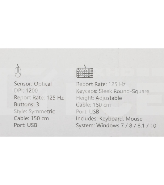Комплект клавиатура+мышь A4Tech FStyler F1512 проводной, USB, 1200 DPI, белый