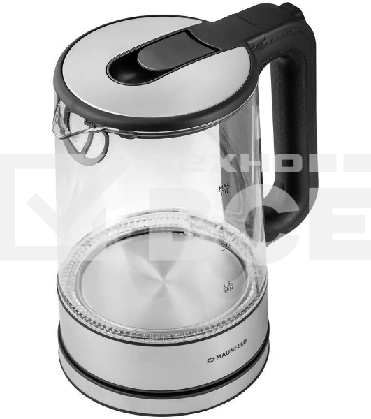 Чайник электрический Maunfeld MGK-612BK, 1.7л, стекло/металл