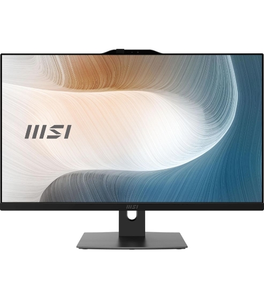Моноблок MSI Modern AM272P 1M-680RU 27' Full HD Core 5 120U (1.4) 16Gb SSD 512Gb Graphics Windows 11 Pro GbitEth WiFi BT 120W клавиатура мышь Cam черный 1920x1080 (9S6-AF8231-1037)
