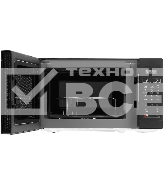 Микроволновая печь Sharp R-6800RK черный, 20 л, 800 Вт, переключатели - сенсор