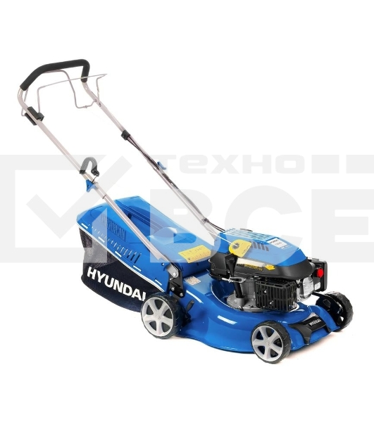 Бензиновая газонокосилка HYUNDAI L 4310S двигатель HYUNDAI ICV150,4-х такт, 3,5 л.с./149 см3, 43 см, 225-75 мм, 32 кг