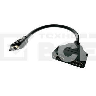 Переходник Espada Видеоадаптер HDMI 19M to 2*HDMI 19F 25cm (EHDMIM2xHDMIF25) Разветвитель