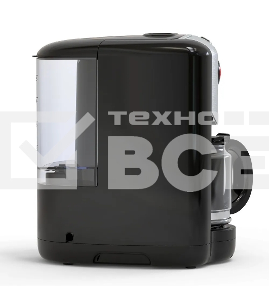 Кофеварка капельная со встроенной кофемолкой BQ CM1009 черный-стальной, исп. кофе -  зерновой/молотый, 0.625 л, 700 Вт.