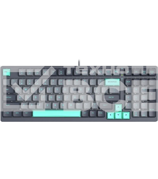 Клавиатура A4Tech Fstyler FS300 механическая черный/серый USB for gamer LED (FS300 PANDA ROCK)