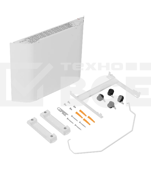 Конвектор Denzel XCE-1000 белый, 1000 Вт, 15 м2, термостат