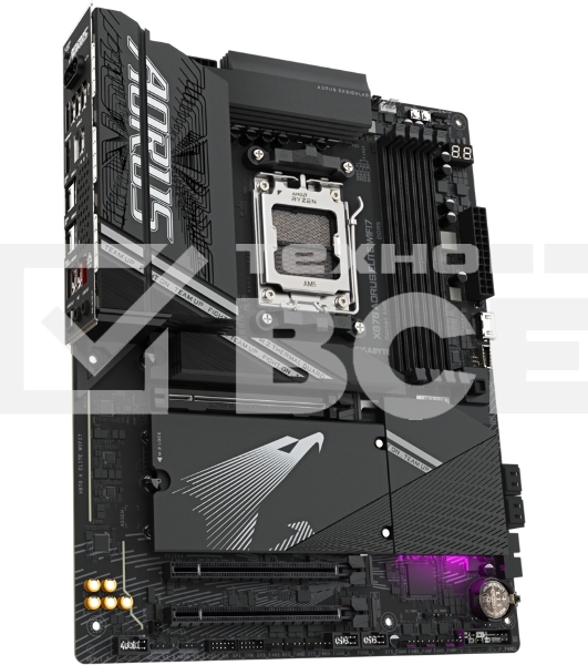 Материнская плата Gigabyte X870 AORUS ELITE WIFI7, AM5, AMD X870, 4xDDR5, 4xSATA, 4xM.2, 1xPCI-E 5.0 x16, 1xPCI-E 4.0 x4, 1xPCI-E 3.0 x2, 1xHDMI, 1x 2.5Gb LAN, 4xUSB-A 3.2 Gen 1, 2xUSB-A 3.2 Gen 2, 4xUSB-A 2.0, 2xUSB-C 4.0, 2x3.5 мм, 7.1, ATX