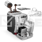 Кофемашина автоматическая DeLonghi ECAM 22.110.SB серебристый, исп. кофе - молотый/зерновой, 1.8 л, 1450 Вт, 15 Бар., фото2