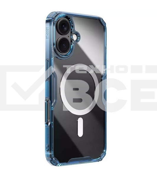 Чехол Nature TPU Pro Magnetic Case, синий, (AP iP16)