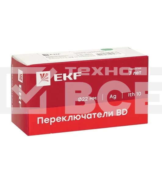 Кнопка BA31 с подсветкой 230В зел. NO IP65 PROxima EKF xb2-bw31-230-65