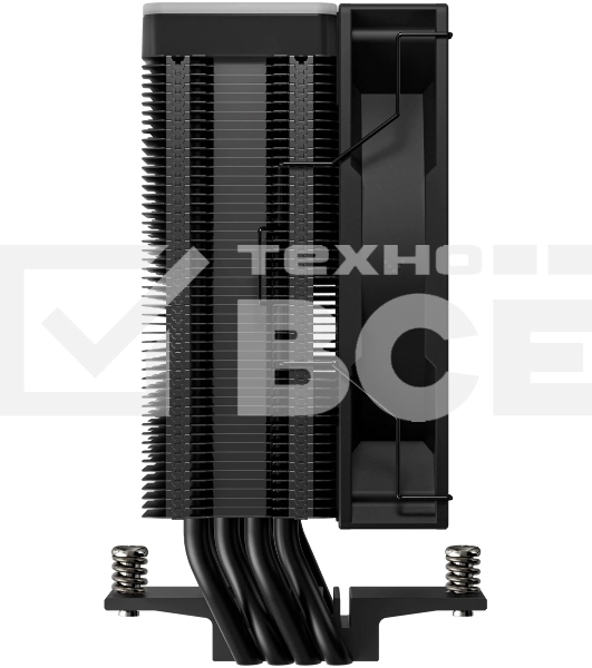 Кулер для процессора DEEPCOOL AG400 BK ARGB V2 черный 120мм алюминий+медь 2100rpm 31.6db 4-pin 220W 154мм