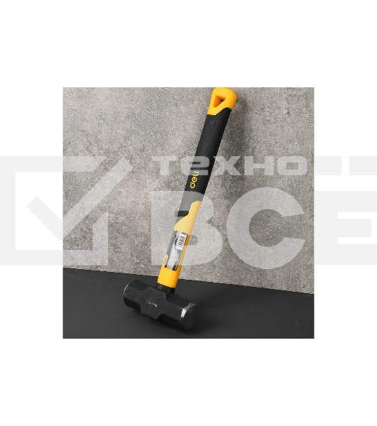 Кувалда Deli DL447003 1,36кг, рукоятка из высокопрочного стекловолокна