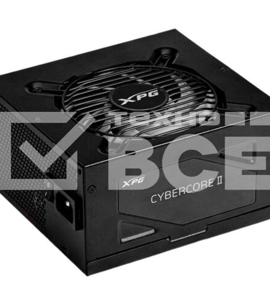 Блок питания ADATA XPG CYBERCORE II 1300W RTL (CYBERCOREII1300P-BKCEU), 1300Вт, 80 PLUS Platinum, 120мм, модульный, черный