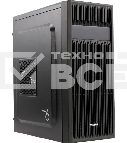 Компьютерный корпус Zalman ZM-T6 черный без БП ATX 1xUSB 2.0 1xUSB 3.0 audio bott PSU
