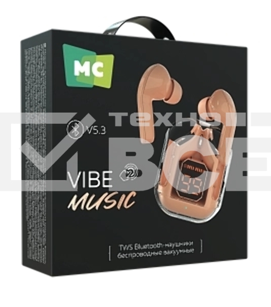 Беспроводные наушники MORE CHOICE (4620202552655) BW07 розовый