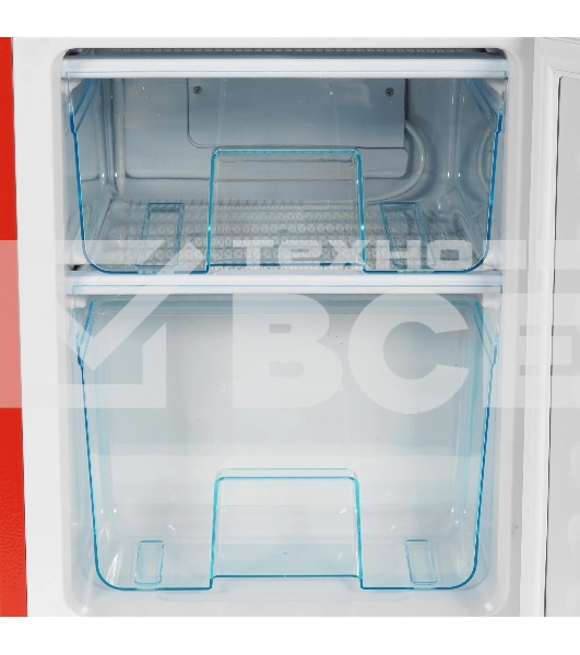 Холодильник OLTO RF-140C красный двухкамерный 90/48 л морозилка снизу, капельная система