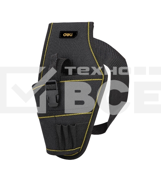 Поясная сумка-кобура монтажника Deli DL430004 260 x 150 мм, 4 кармана, ткань Оксфорд 600D