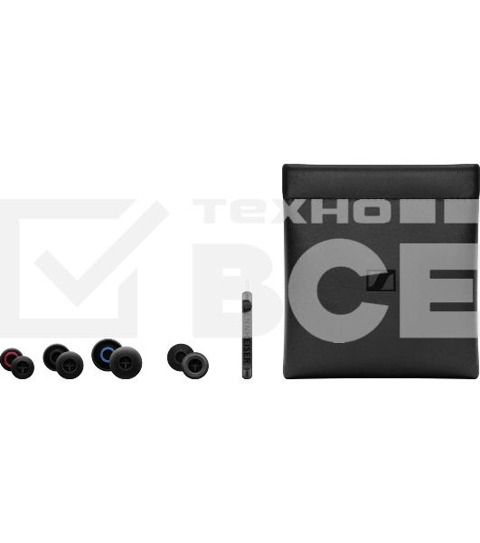 Наушники Sennheiser 508940/ внутриканальные 20-18000Гц съемный кабель 1,3м, 3.5мм 115дБ Ушные вставки трех размеров, черные