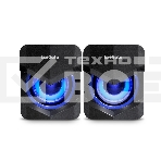 Акустическая система 2.0 ExeGate EX289685RUS Accord 200 (питание USB, 2х3Вт (6Вт RMS), 60-20000Гц, черный, синяя подсветка), фото3