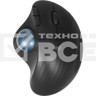 Трекбол Logitech M575S черный оптическая 2000dpi беспров. BT/Radio USB2.0 (910-007035)