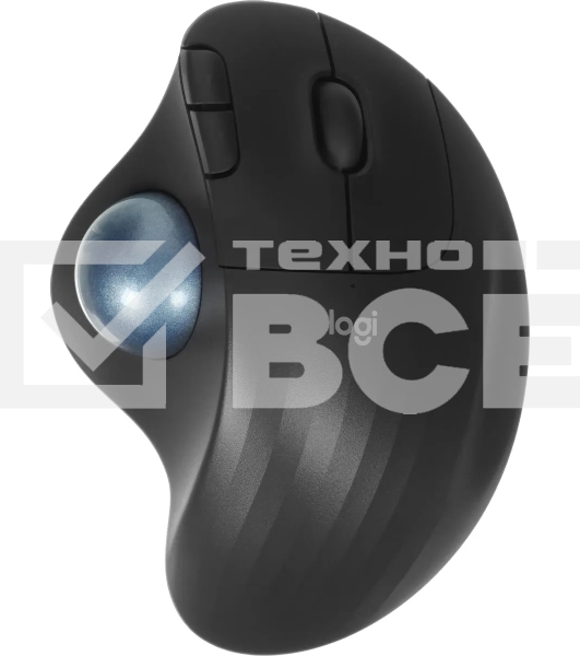 Трекбол Logitech M575S черный оптическая 2000dpi беспров. BT/Radio USB2.0 (910-007035)
