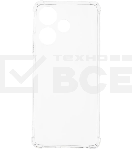 Чехол (клип-кейс) BoraSCO для Infinix Hot 30 Bumper Case прозрачный (72317)