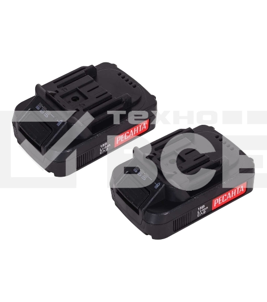 Дрель-шуруповерт аккумуляторная Ресанта ДА-18-2ЛК 75/14/5, Аккумуляторная, 18В, 2 АКБ, Кейс