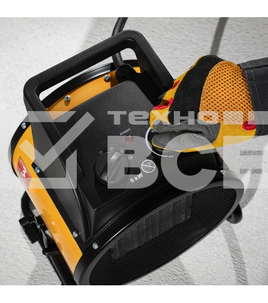 Тепловая пушка керамический нагреватель (тепловентилятор) Denzel DHC 5-400, 230В, 0,04/3/5 кВт