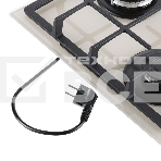 Газовая варочная панель Maunfeld EGHG.43.33CBG/G газ, ширина 45 см, 3 конфорки, WOK, чугунные решетки, газ-контроль, электроподжиг, бежевый, фото11