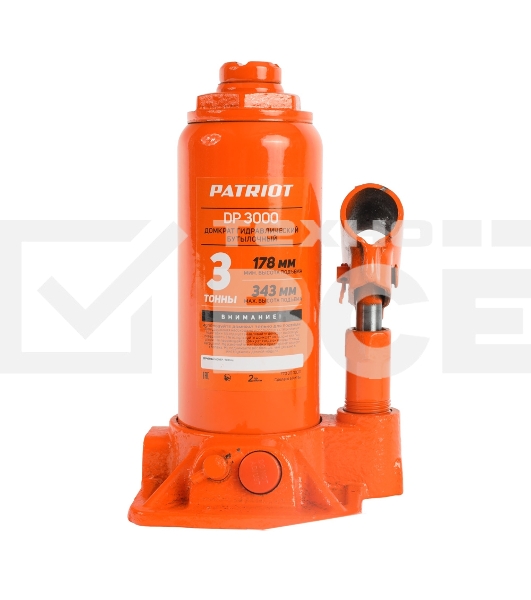 Домкрат бутылочный PATRIOT DB 3000 3T
