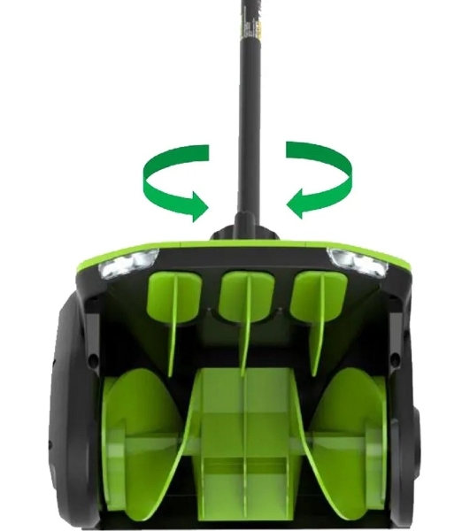 Снегоуборщик аккумуляторный Greenworks GD60SS2 60V, 30 см, с регулируемым направлением выброса, бесщеточный, c 1хАКБ 5Ач и ЗУ 2603207UG